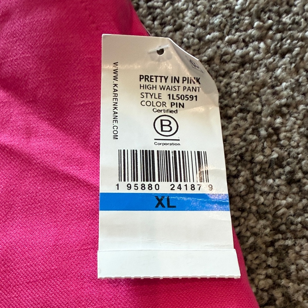 Karen Kane Pink High Waist Pants